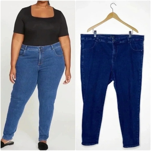 Universal Standards Mid Rise Denim Skinny Jeans Size 20 plus size - Picture 1 of 9